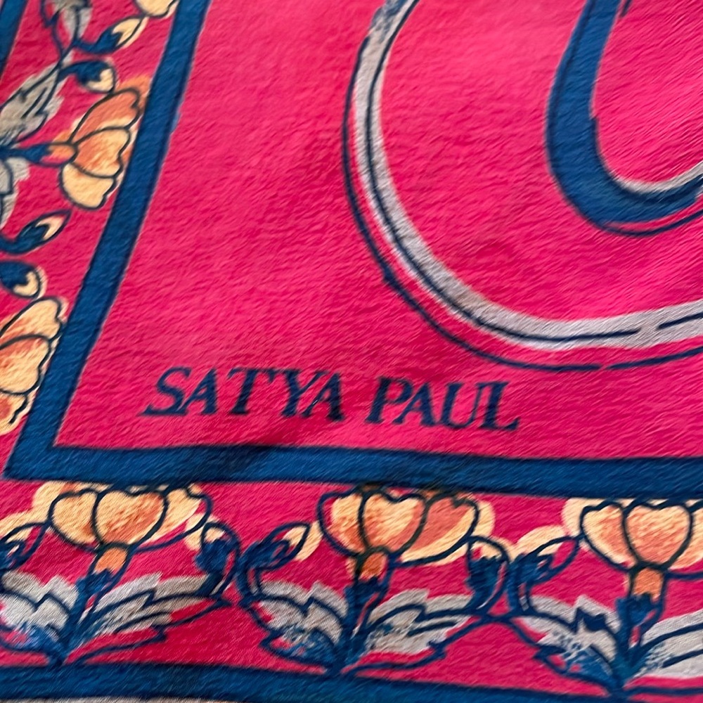 Satya Paul large scarf. 43 X 43 inches.